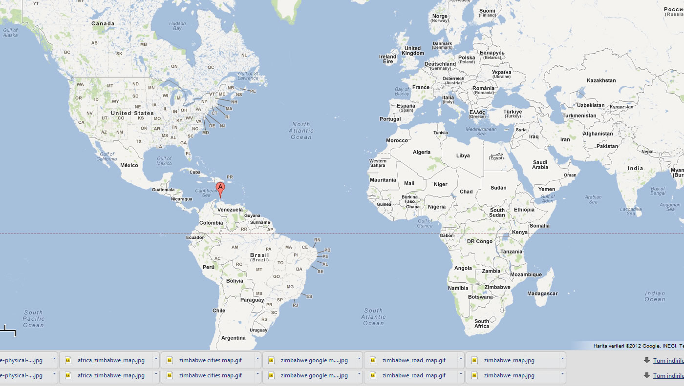 carte du Antilles Neerlandaises monde